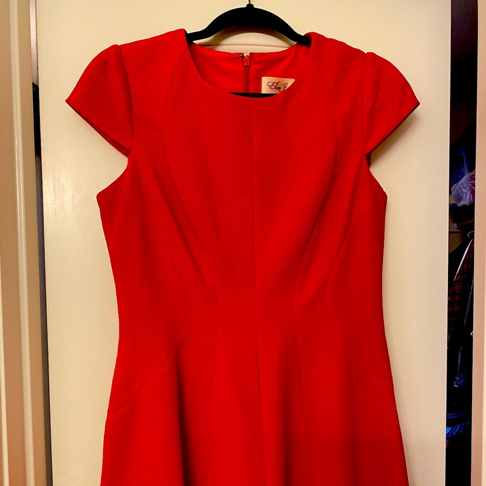 Eliza J Cap Sleeve Fit and Flare Dress